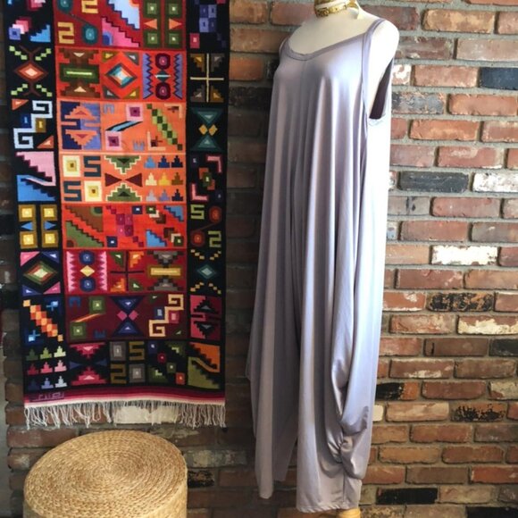 XXL Star Shaped Harem Pant, Sleeveless, Silver Grey, Jumper/Jumpsuit. - Picture 4 of 4